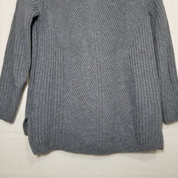 Madewell Hexcomb Texture sweater gray size XS crewneck pullover knit style E5058 - Picture 7 of 8
